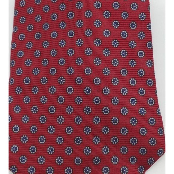 Jos A. Bank Executive Collection Mens Tie Silk Necktie Burgundy Floral 56.5" - Picture 3 of 6